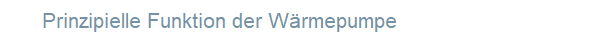 Prinzipielle Funktion der W�rmepumpe